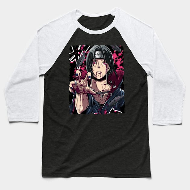 ITACHI UCHIHA MERCH VTG Baseball T-Shirt by xsmilexstd